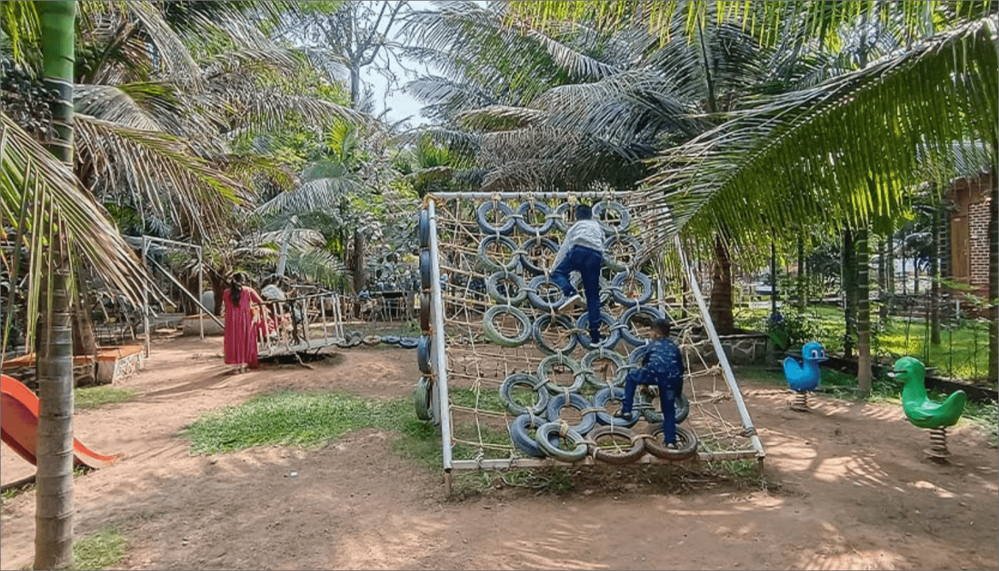 Outdoor fun activities at Myka's Viswam Resorts near Nagarjuna Sagar dam