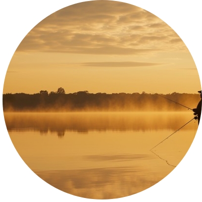 Sunrise fishing ride on Krishna River